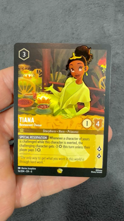 Disney Lorcana Tiana Restaurant Owner 16/204 Rare The First Chapter NM Princess - Image 2