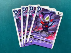 Impmon EX10-037 Playset Sinister Order Digimon Card Game x4 - Image 1