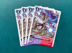 GulusGammamon EX10-042 Playset Sinister Order Digimon Card Game x4 - Image 1