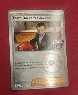 Pokemon TCG Team Rocket’s Giovanni Pittsburg Regionals 2025 Promo Card - Image 1
