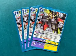 Paradise Lost EX10-071 Playset Sinister Order Digimon Card Game x4 - Image 1