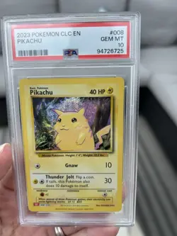 PSA 10 Pikachu 008/034 Classic Collection English Holo Graded Pokemon Card - Image 5