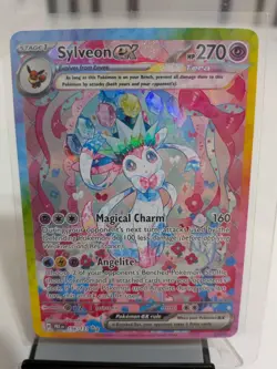 Pokemon TCG Prismatic Evolution Sylveon EX Card 156/131 - Image 1