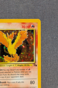Moltres 12/62 Holo Fossil Set Pokemon Card English - EXCELLENT - Image 3