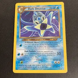 Dark Omastar 19/105 Non Holo Rare, Neo Destiny. Unlimited Pokemon card - Image 1