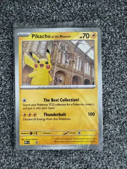 Pokemon TCG Pikachu At The Museum Jumbo Promo Card Sealed - Image 1