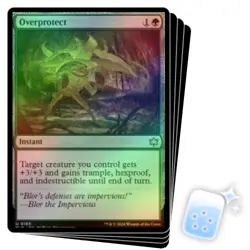 FOIL OVERPROTECT X4 Bloomburrow BLB Magic MTG MINT CARD - Image 1