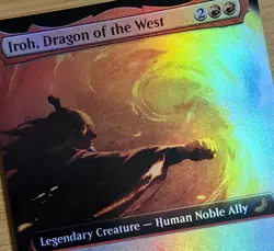 X 1 Iroh, Dragon of the West FOIL NM-M Extended Art Avatar TLE 194 MTG Magic - Image 1
