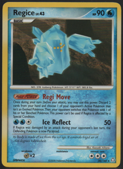 Regice 36/146 Legends Awakened 2008 Rare Lightly Played Pokemon Card TCG - Image 1