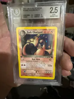 2000 Pokemon Dark Charizard Team Rocket 1st Edition BGS 2.5 - Image 1