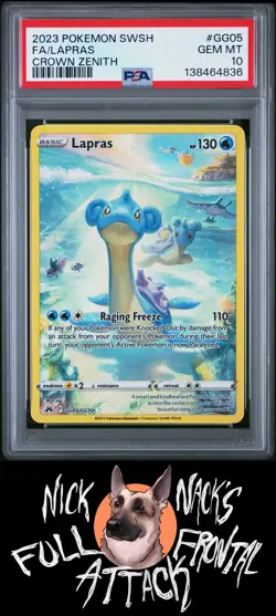 2023 Pokemon Sword And Shield Crown Zenith #GG05 Fa/Lapras Crown Zenith PSA 10 - Image 1
