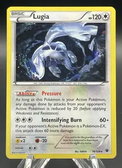 LUGIA 2016 POKEMON XY FATES COLLIDE #78/124 CRACKED ICE HOLO - Image 1