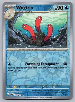 Wugtrio - 059/197 Obsidian Flames Pokemon TCG (REVERSE HOLO, NM) - Image 1