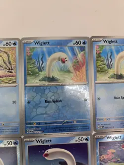 Lot of 9 Wiglett Wugtrio Various Pokemon Collection Reverse Holo - Image 4