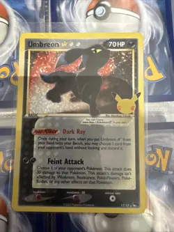 Pokemon TCG Umbreon Gold Star 17/17 Celebrations NM Condition - Image 1
