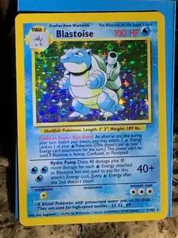 Blastoise ⭐ 2/102 Holo Rare Base Set Pokemon LP (Lightly Played) - Image 5