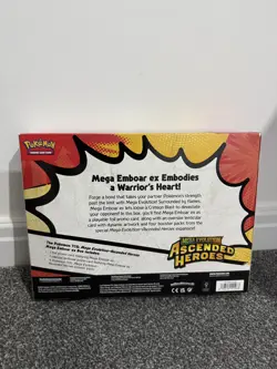 Pokemon TCG Ascended Heroes Mega Emboar Ex Box - Sealed - Image 2