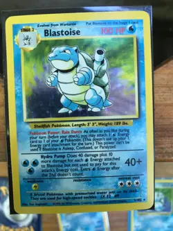 Blastoise 2/102 Base Set Holo Rare Vintage Pokemon TCG - Image 3