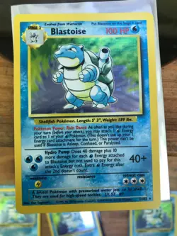Blastoise 2/102 Base Set Holo Rare Vintage Pokemon TCG - Image 5
