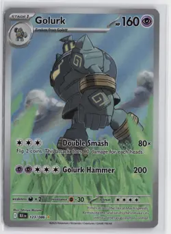 Pokemon Golurk - 123/086 Holo Illustration Rare SV: Black Bolt NM - Image 1