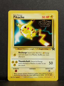 Pokemon PIKACHU # 4 First Movie Black Star Promo - Image 1