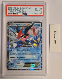 The Pokemon Company 2016 Pokemon XY Ash-Greninja EX XY133 Promo Holo PSA 8 EN - Image 3