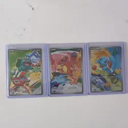 Pokemon TCG First Partner Illustration Gen 1 Kanto Starters Set MEP 037/038/039 - Image 1