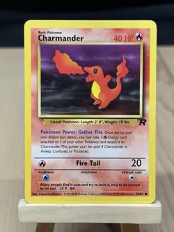 Pokemon TCG Team Rocket Charmander 50/82 NM/LP - Image 1