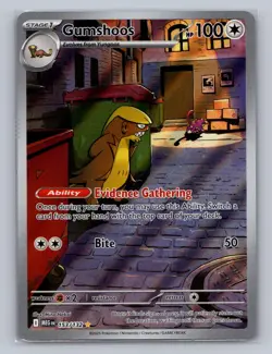 GUMSHOOS 153/132 ILLUSTRATION RARE MEGA EVOLUTION POKEMON Holo NM - Image 1