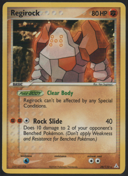 Regirock 28/110 Holon Phantoms 2006 Rare Moderately Played Pokemon Card TCG - Image 1