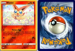 Victini 26/236 Unified Minds Pokemon TCG Reverse Holo R LP - Image 3