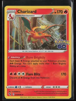 Charizard 010/078 Holo - Pokemon GO - NM - Image 1