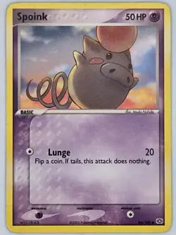 Spoink 66/106 Pokemon - EX Emerald MP - Image 1
