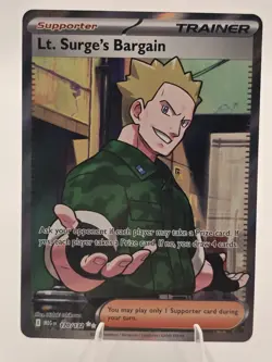 POKEMON LT.SURGE'S BARGAIN 170/132 ULTRA RARE MEGA EVOLUTION - Image 1
