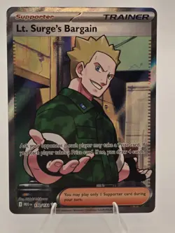 POKEMON LT.SURGE'S BARGAIN 170/132 ULTRA RARE MEGA EVOLUTION - Image 3