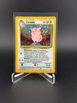 1999 POKEMON JUNGLE UNLIMITED HOLO NO SET SYMBOL #1/64 CLEFABLE NP MINT!! - Image 1