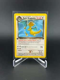 Pokemon TCG Dark Dragonite 22/82 Team Rocket 1st Edition NP Mint! - Image 1