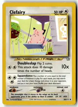Clefairy 30/111 Uncommon Neo Genesis Pokemon Unlimited MP - Image 1