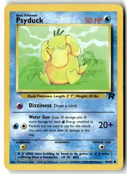 Psyduck 65/82 Common Team Rocket Pokemon Unlimited MP - Image 1
