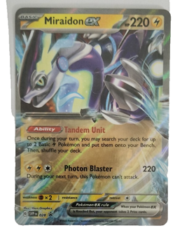 Official Pokemon Trading Card Game Miraidon EX - 028 Promo From Scarlet & Violet - Image 1
