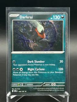 Pokemon TCG Darkrai 136/197 Obsidian Flames Cosmos Holo NM - Image 1