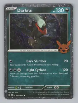 Darkrai (Cosmos Holo) 136/197 Holo Trick or Trade BOOster 2024 Pokemon NM - Image 1