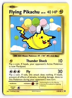 Flying Pikachu 110/108 Secret Rare Evolutions Pokemon Near Mint - Image 1