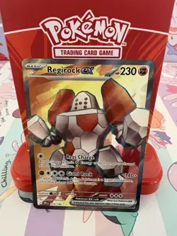 Pokemon Regirock ex 214/182 Destined Rivals Ultra Rare Full Art Holo NM - Image 1