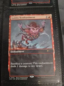 Goblin Bombardment Store Championship Promo Lorwyn Eclipsed NM X4 - Image 1