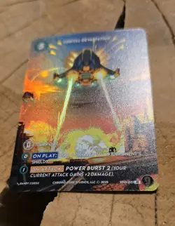 Orbital Devastation Alternate Art SR Foil, SD01-031 Full Art, Chrono Core - Image 2
