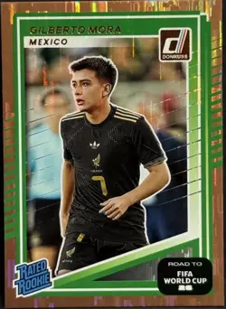 2025-26 Donruss Road To FIFA World Cup Mexico RC Gilberto Mora Bronze Foil Tri - Image 1