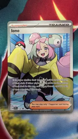 Pokemon TCG Iono 124 SVP Scarlet & Violet Promo Cards Holo Eng Promo 2024 - Image 1