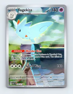NM Togekiss 235/217 ME: Ascended Heroes Illustration Rare Pokemon Card - Image 1