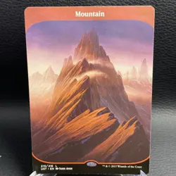 MTG Magic: Unstable: Mountain Full Art #215/216 Land - NM - Image 1